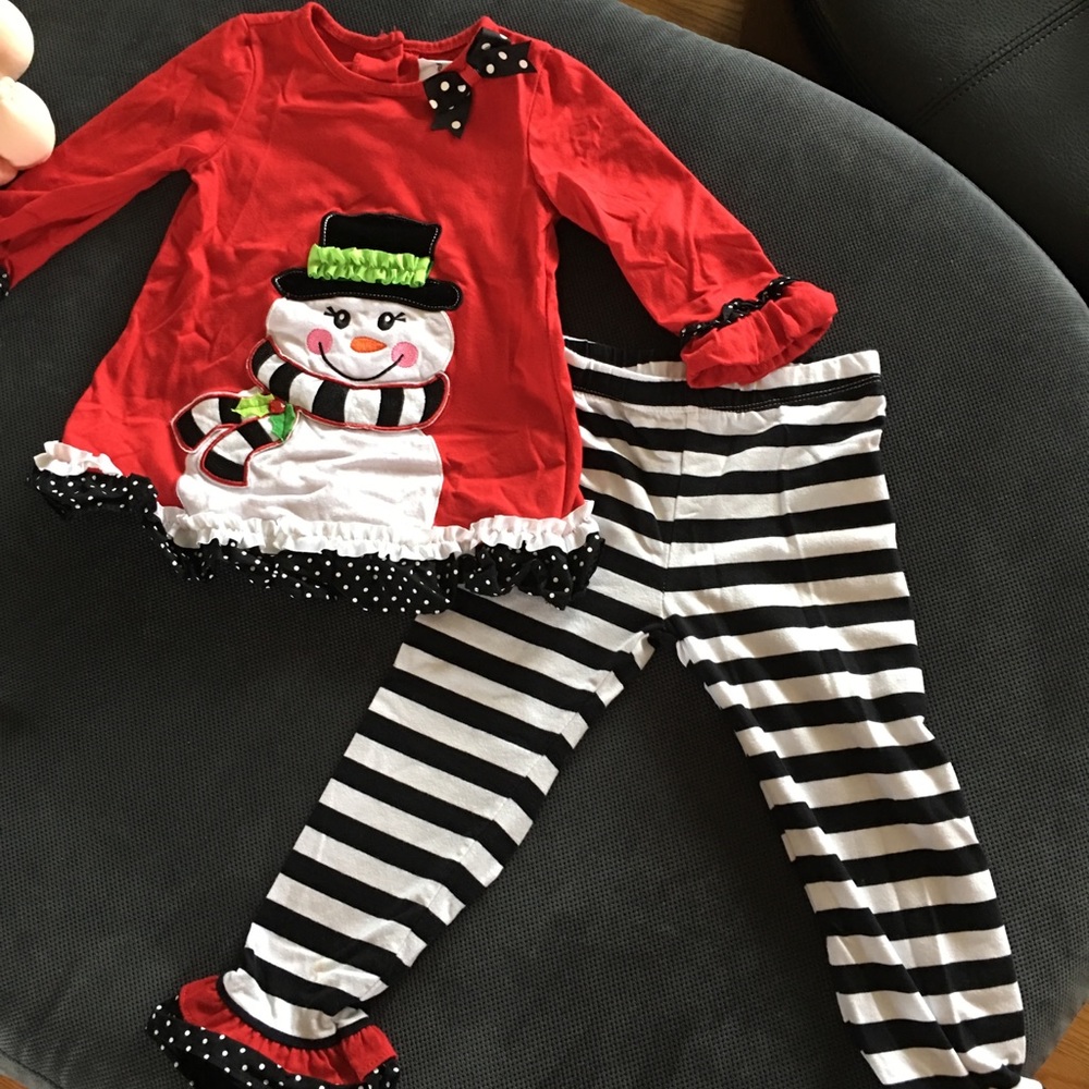Christmas outfit with ruffles